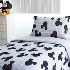 Edredom Mickey Solteiro Doce Vida Cinza Un