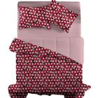 Edredom Mickey Solteiro Doce Vida Vermelho Un