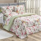 Edredom Naturallys King Dupla Face - Kylli Verde Claro - 100%