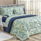 Edredom Naturallys Super King Dupla Face - Flowers Verde - 10