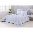 Edredom Percal 150 Fios Solteiro 1 Peça Cinza Branco