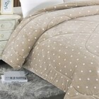 Edredom Poa - Casal - Dupla Face - Capetown - Sherpa - Bege -