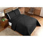 Edredom Preto Casal Padrão Dupla Face Avulso 2,40m X 2,20m