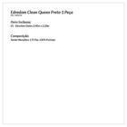 Edredom Preto Liso Clássico Queen Size 2,40m X 2,20m Tecido 1