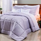 Edredom Queen 280x260cm Percal 200 Fios Lavendel Bernadete Ca