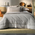 Edredom Queen Altenburg Blend Malha Bits Cinza