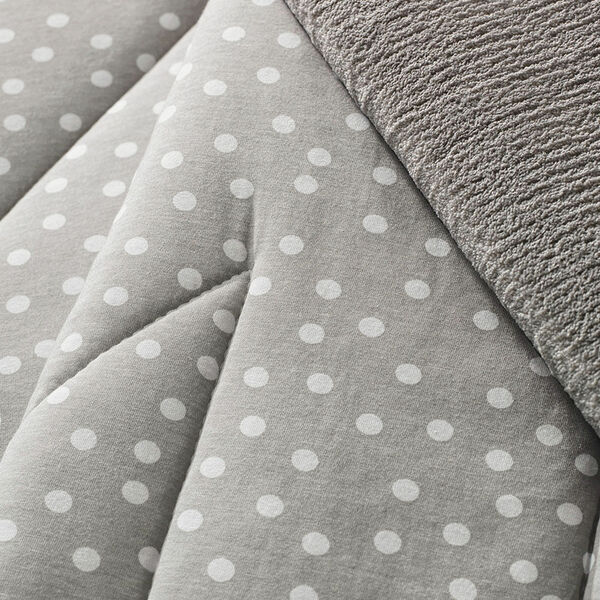 Edredom Queen Altenburg Blend Malha Bits Cinza