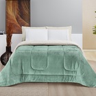 Edredom Queen Coberdrom Dupla Face Sherpa Mantinha Everest -