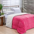 Edredom Queen Coberdrom Noruega Sherpa/mantinha 1 Peça - Pink