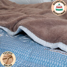 Edredom Queen De Malha 100 Algodão E Plush Dupla Face Antialé