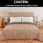 Edredom Queen Dupla Face Aveludado Coberdrom Antialérgico 240
