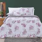 Edredom Queen Dupla Face Avere Micropercal 200 Fios 3 Peças -