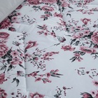 Edredom Queen Dupla Face Missy Percal 180 Fios 3 Peças Cinza