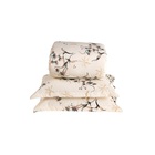 Edredom Queen Dupla Face Missy Percal 180 Fios 3 Peças Palha