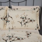 Edredom Queen Dupla Face Missy Percal 180 Fios 3 Peças Palha