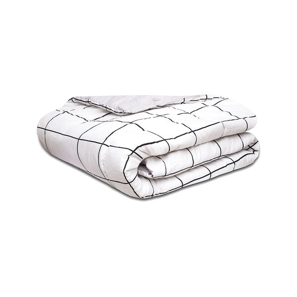 Edredom Queen Estampado Grid 2,50m X 2,60m 1 Peça
