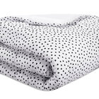 Edredom Queen Estampado Poá Preto 2,50m X 2,60m 1 Peça