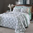 Edredom Queen Estampado Vivaldi Cinza Un