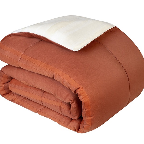 Edredom Queen Lepper Algodão Dupla Face Amanhecer Coral