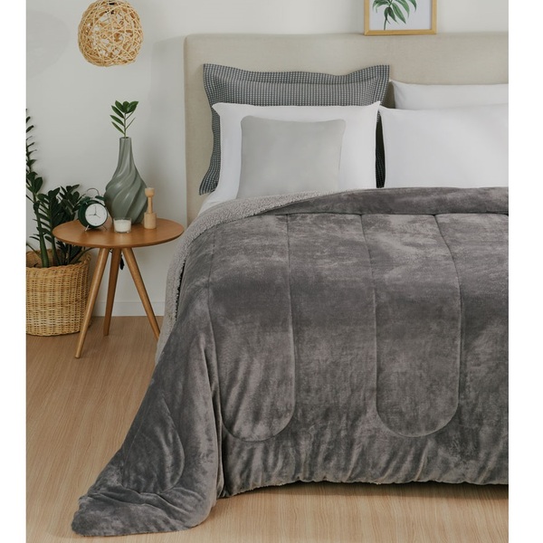 Edredom Queen Lepper Prisma Coberdrom Dupla Face 2,20m X 2,40