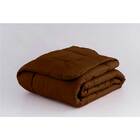 Edredom Queen Marrom + Jogo De Lençol 06 Peças Aconchego Dupl