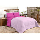 Edredom Queen Pink / Rosa Dupla Face Avulso 2,40m X 2,20m
