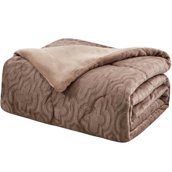 Edredom Queen Plush Dupla Face Toque Flannel Tessi