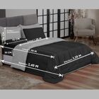 Edredom Queen Preto E Branco + Jogo De Lençol 06 Peças Aconch