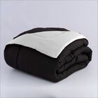 Edredom Queen Preto E Branco + Jogo De Lençol 06 Peças Aconch