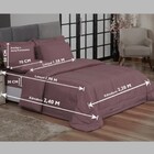 Edredom Queen Rosé + Jogo De Lençol 06 Peças Aconchego Dupla