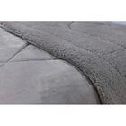Edredom - Queen Size - Dupla Face - Capetown - Sherpa - Cinza