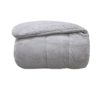 Edredom - Queen Size - Dupla Face - Capetown - Sherpa - Cinza