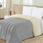 Edredom Rekynte Solteiro Dupla Face Sherpa Toque Lã Carneiro