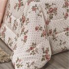 Edredom Requinte Queen Dupla Face Acolchoado - Salmão