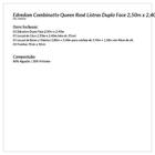 Edredom Rosê Queen Listras Dupla Face 2,50m X 2,40m + Jogo De