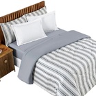 Edredom Sally Queen Malha 1pç - 100% Algodão - Cinza