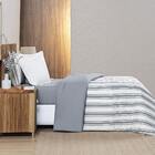 Edredom Sally Queen Malha 1pç - 100% Algodão - Cinza