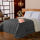 Edredom Sherpa 2 Em 1 Tipo Pêlo De Carneiro Cinza Casen