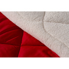 Edredom Sherpa Casa Dona Vermelho E Palha