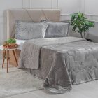 Edredom Sherpa Queen Dupla Face 220x240cm Rock