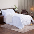 Edredom Sherpa Queen Tipo Lã De Carneiro Dupla Face Branco Ca