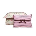 Edredom Solteiro Ariela Palha Casaborda 4 Peças