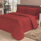 Edredom Solteiro Casa Dona Vermelho