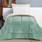 Edredom Solteiro Coberdrom Sherpa/mantinha Everest 1 Peça - A