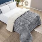 Edredom Solteiro Coberdrom Sherpa/mantinha Petit Poa 1 Peça -