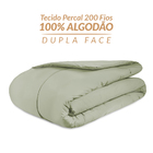 Edredom Solteiro Dupla Face 100% Algodão Toque Macio Percal 2