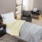 Edredom Solteiro Dupla Face Joy Malha 100% Algodão Estampado