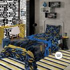 Edredom Solteiro Dupla Face Microfibra Batman 1 Peça Lepper