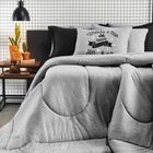 Edredom Solteiro Fusion Vivaldi Cinza Un