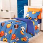 Edredom Solteiro Futebol Enxovais Aquarela